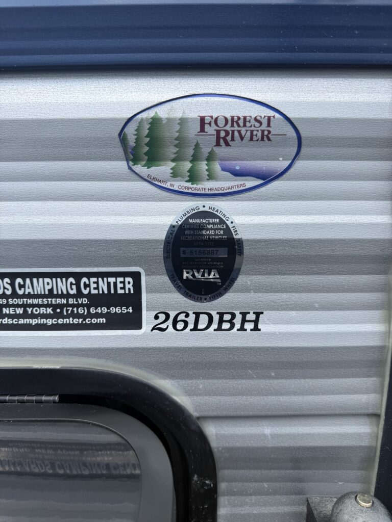 2019 Grey Wolf 26DBH Model Identification